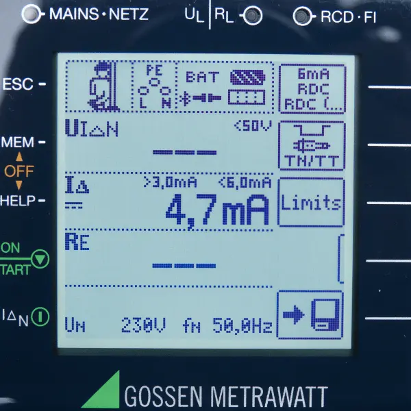 Commissioning test of installed charging station